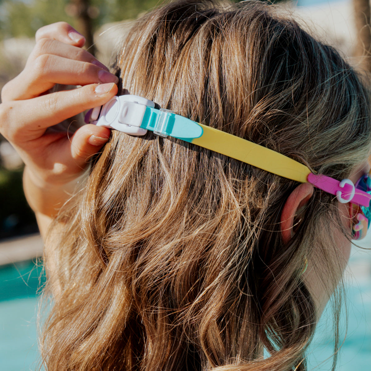 Bling2o Tie-Dye Tabby Swim Goggles - Meowberry Breeze
