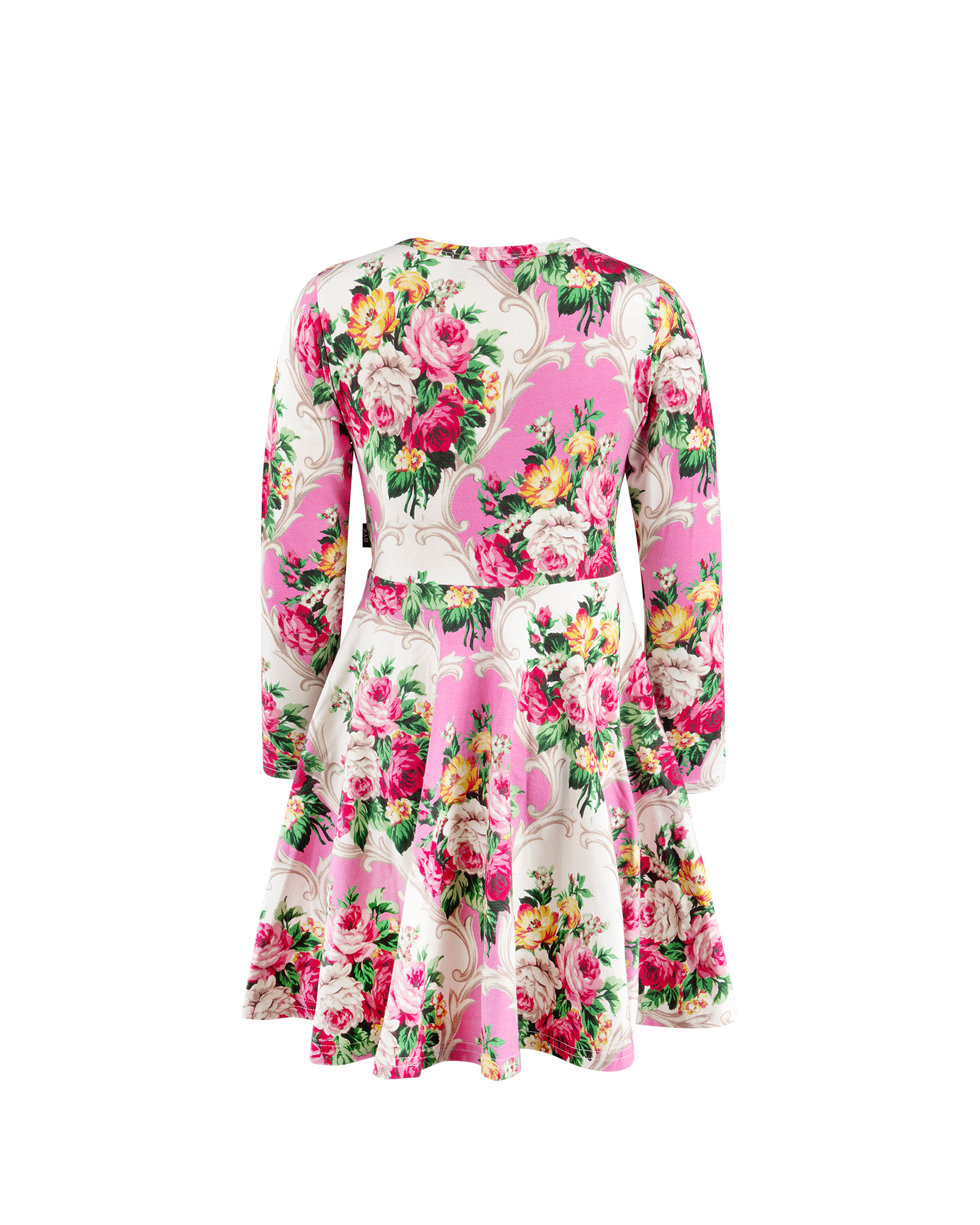 Rock Your Baby rosette long sleeve waisted dress