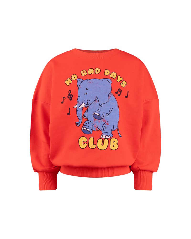 Rock Your Baby  no bad days long sleeve tee shirt in red