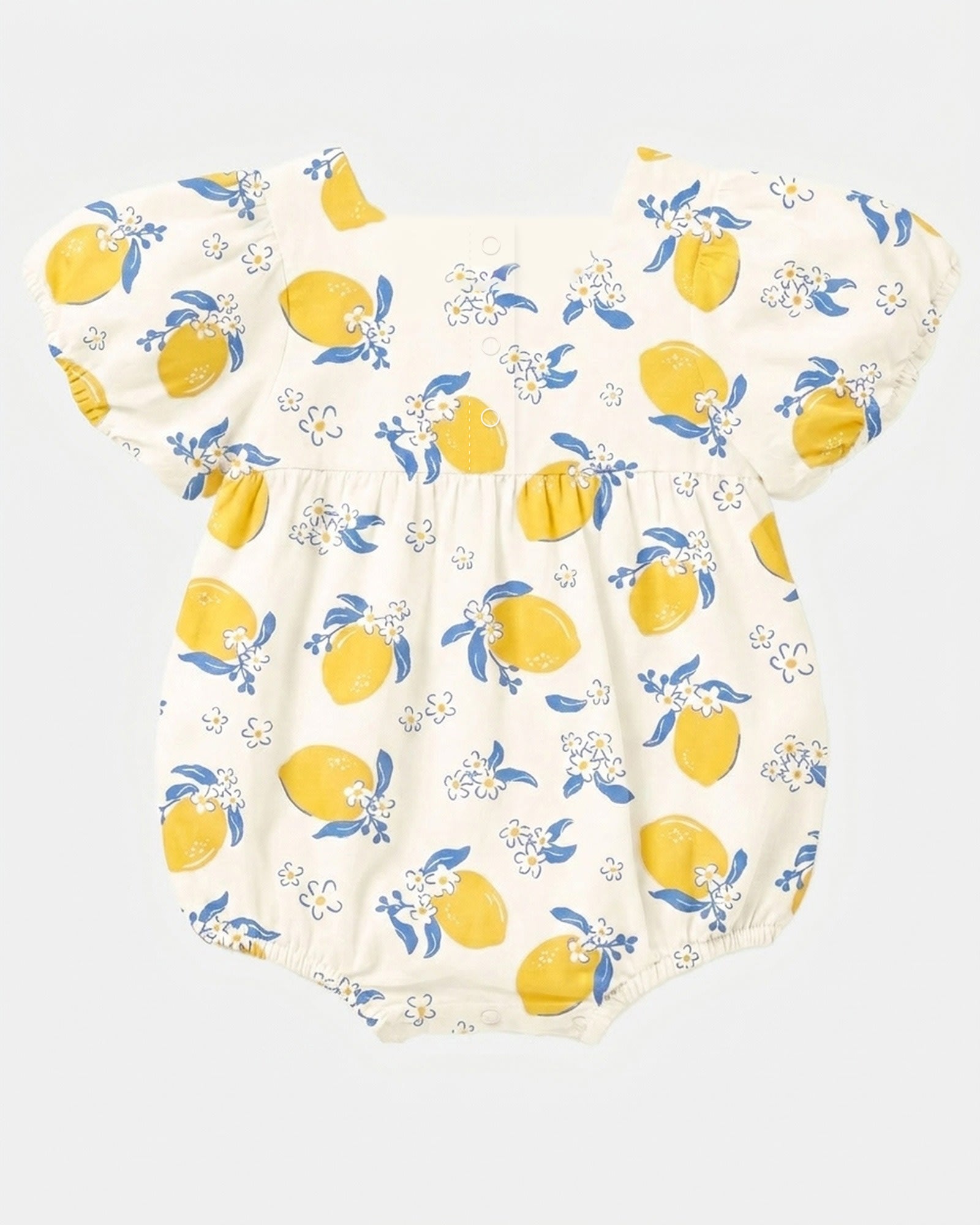 Toshi Baby Romper Arcadia Lemonade Cream