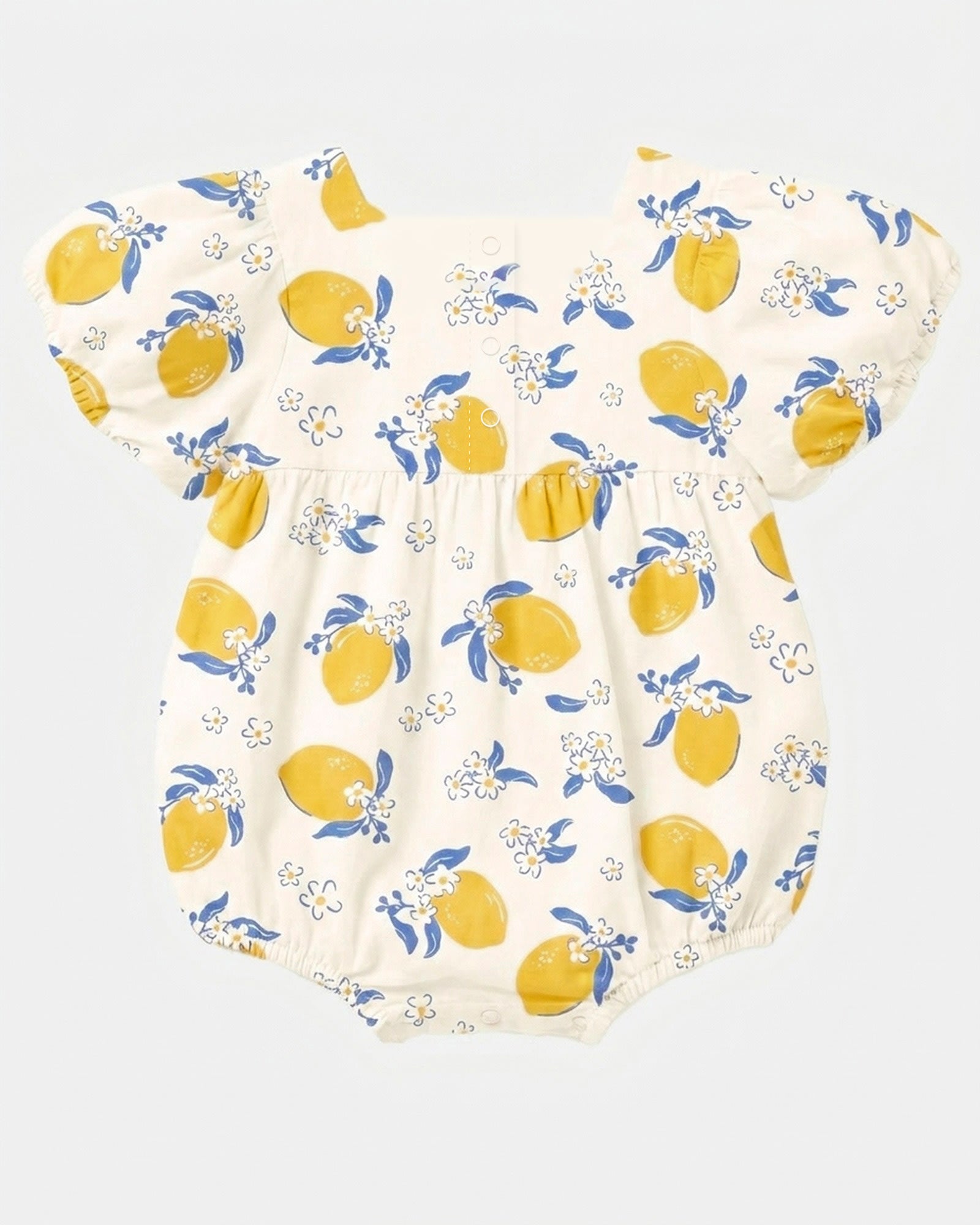 Toshi Baby Romper Arcadia Lemonade Cream