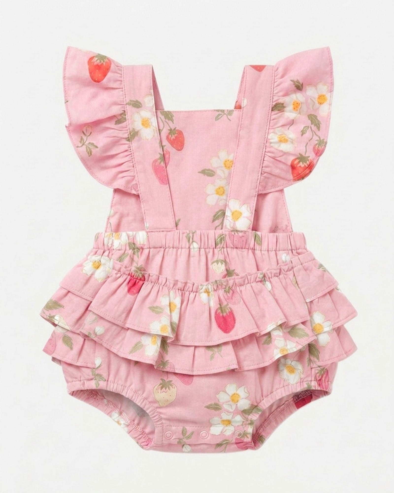 Toshi Baby Romper Strawberry Fields Blossom