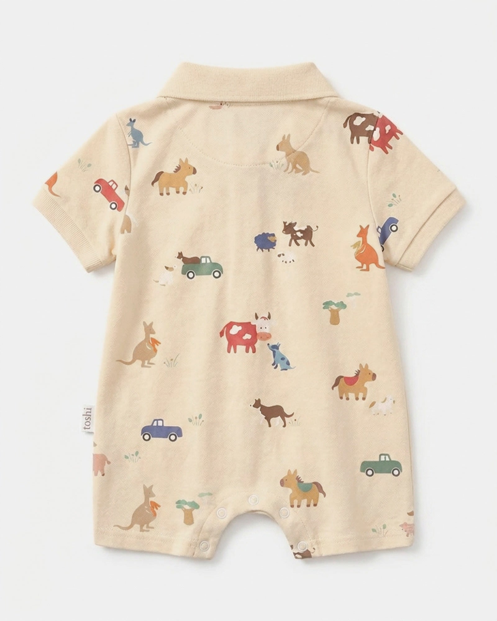 Toshi Onesie S/S Polo Arcadia Station Hands