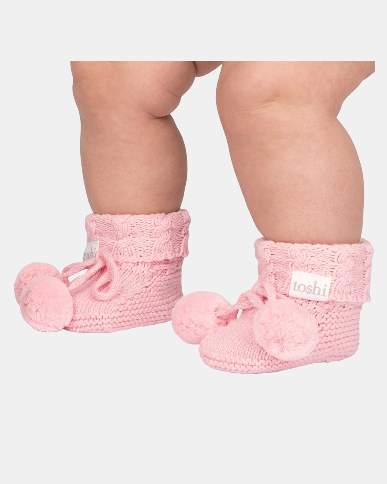 Toshi Organic Booties Yummy Misty Rose