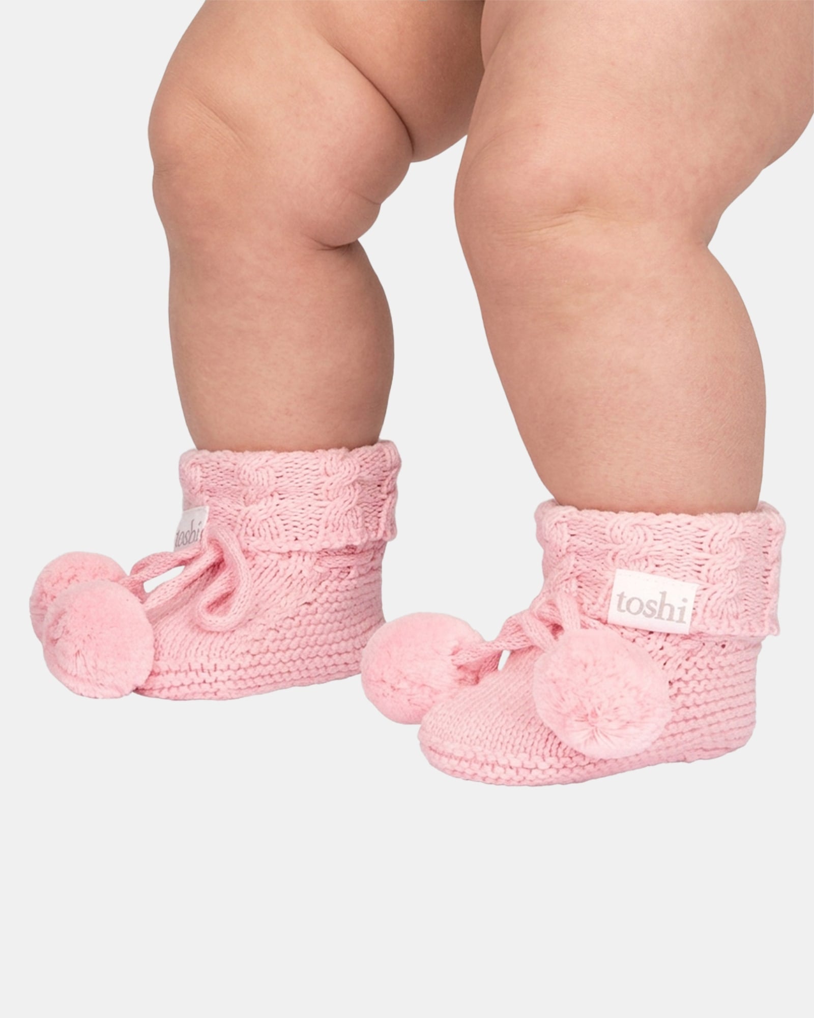 Toshi Organic Booties Yummy Misty Rose