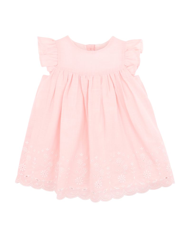 CHELSEA BRODERIE HEM DRESS