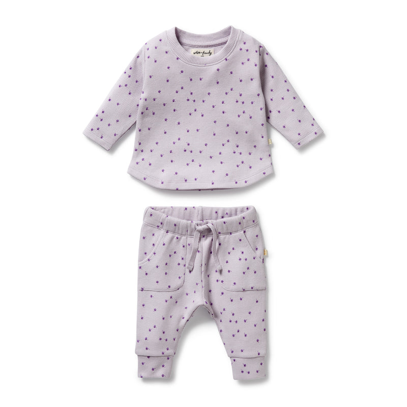 Wilson & Frenchy Organic Cotton Waffle Set in Lulu Daisy