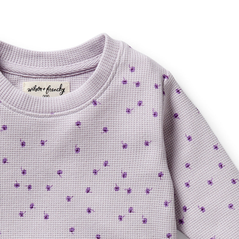 Wilson & Frenchy Organic Cotton Waffle Set in Lulu Daisy