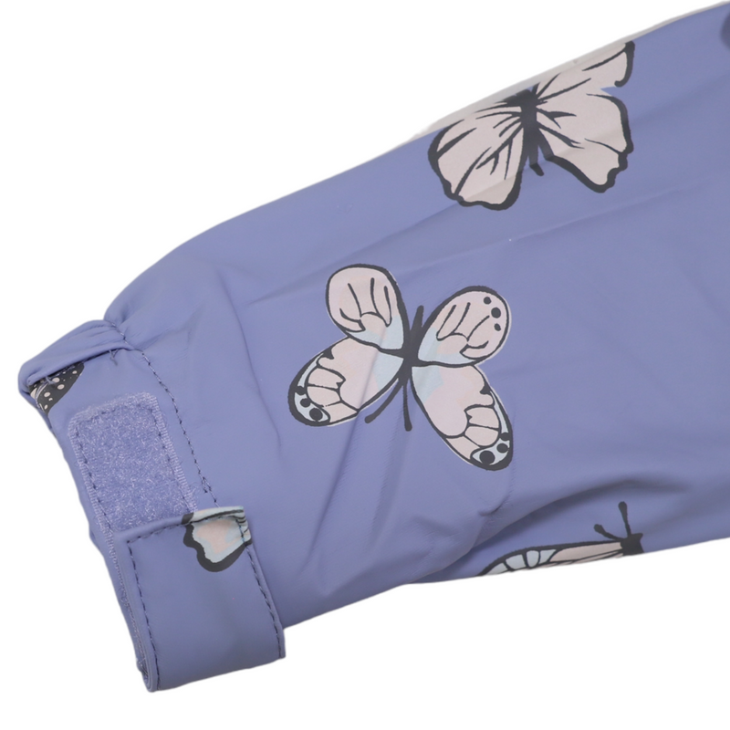 Korango butterfly colour change terry towelling raincoat blue heron