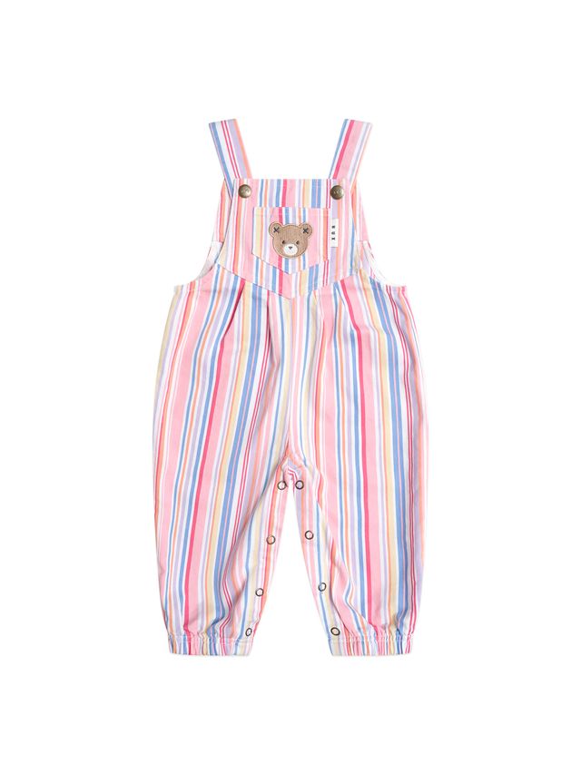 Huxbaby pastel stripe overalls