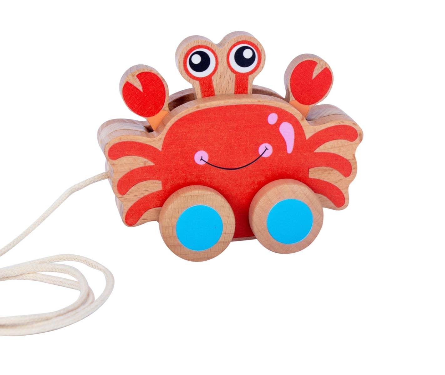 Toyslink Wooden Pullalong Crab