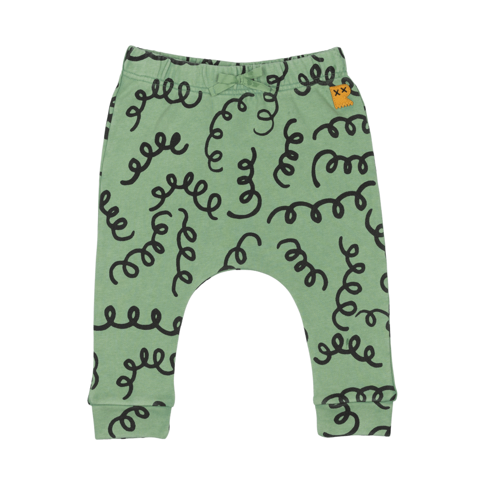 Rock Your Baby Fusilli Baby Track pants in green