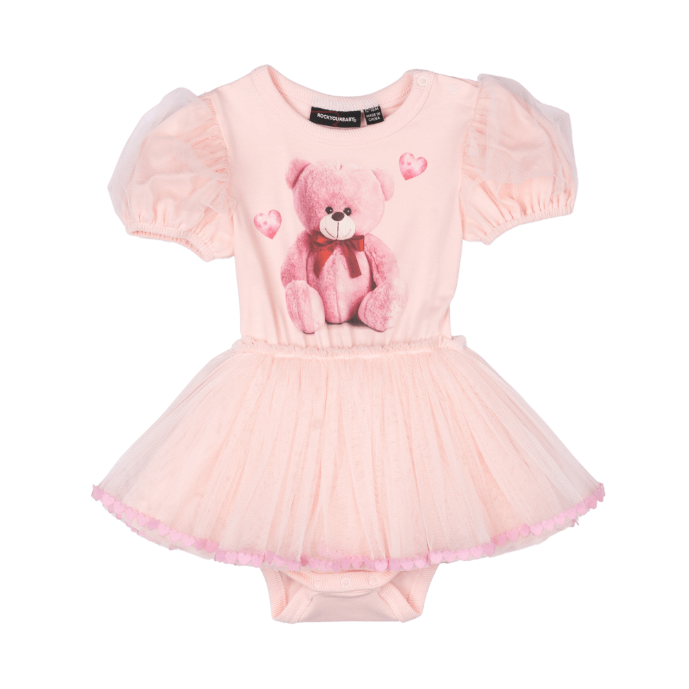 Rock Your Baby teddy baby Circus Dress in Pink