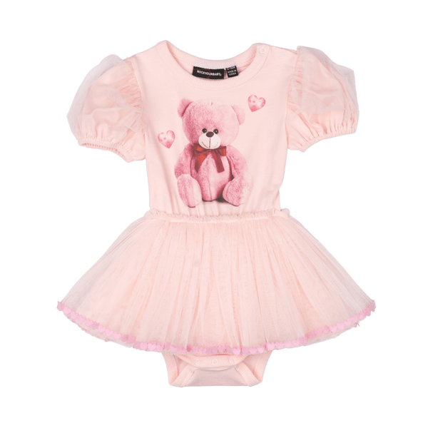 Rock Your Baby teddy baby Circus Dress in Pink