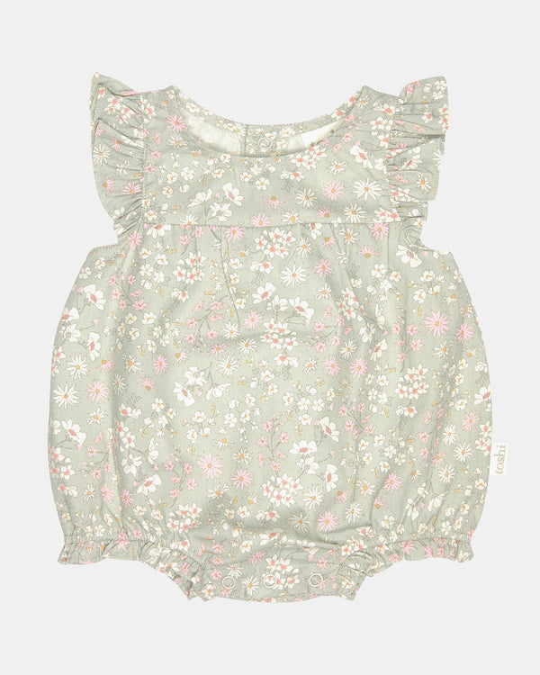 Toshi baby romper Eva thyme in green