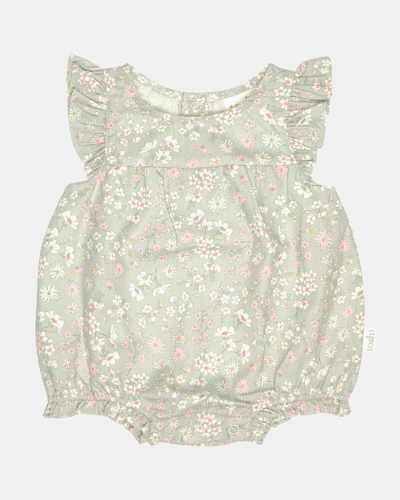 Toshi baby romper Eva thyme in green