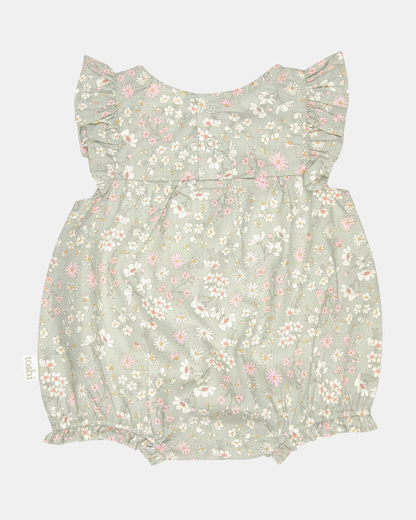 Toshi baby romper Eva thyme in green
