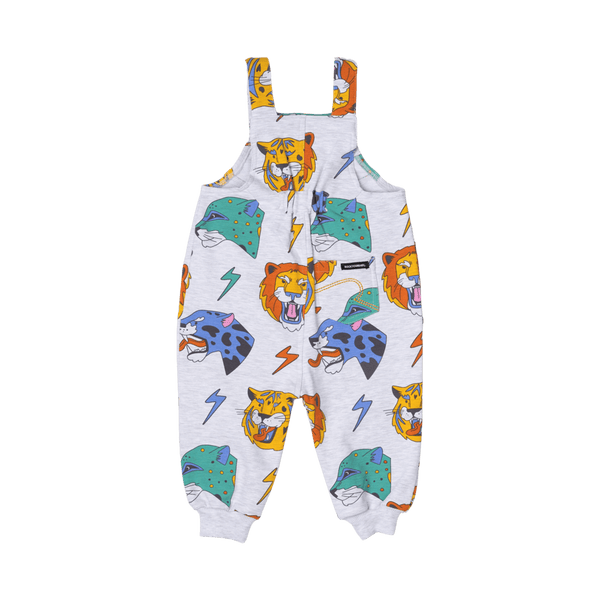 Rock your baby Electric Marle Overalls in grey marle