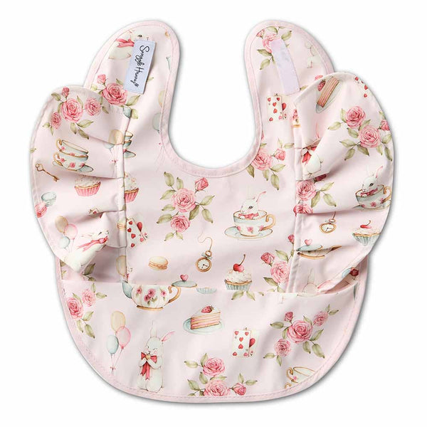 Alice’s Tea Party Frill Snuggle Bib