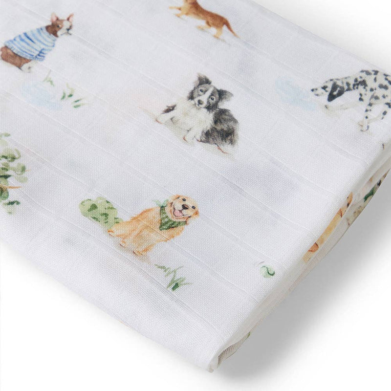 Snuggle Honey Dog Park Organic Muslin Wrap