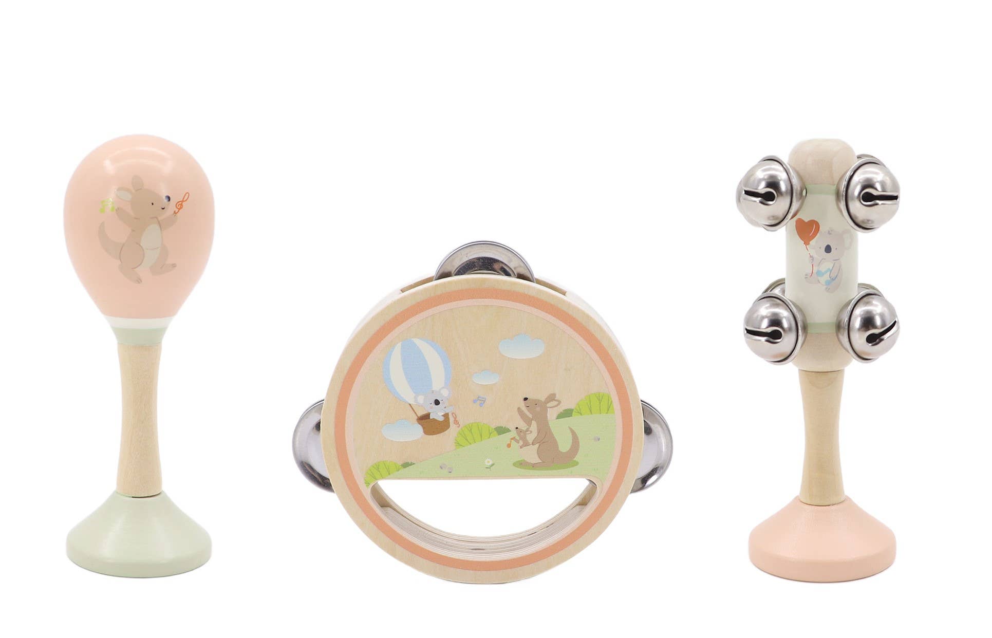 Onya Kids KoKo's Music Adventure Wooden Music 3 pcs Set