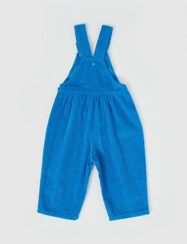 Goldie & Ace Sammy Corduroy Overalls Lake in Blue