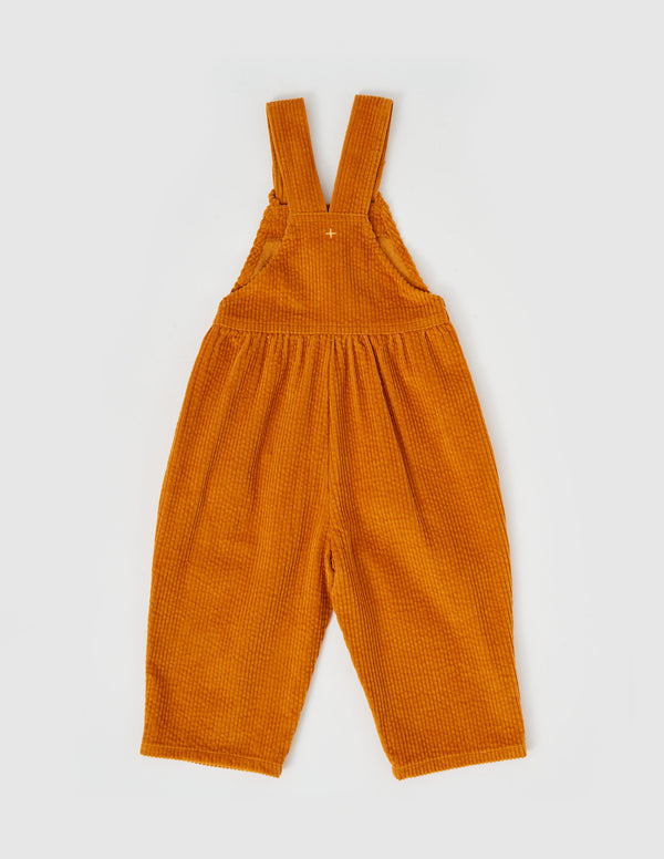 Goldie & Ace Sammy Corduroy Overalls Golden in Yellow