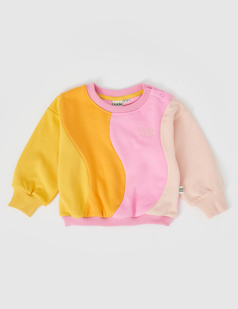 Goldie & Ace Rio Wave Sweater Pink Gold in Multi