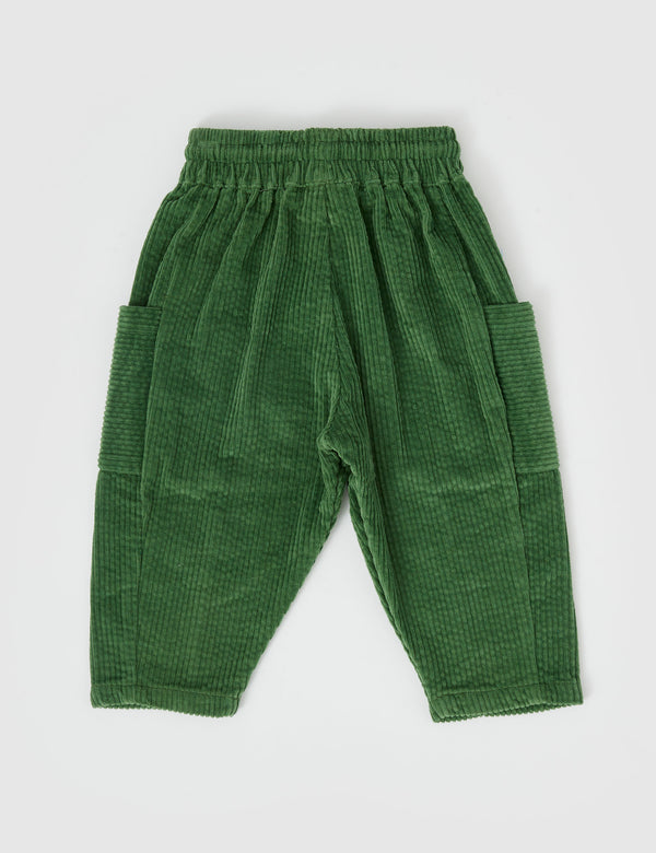 Goldie & Ace Kit Corduroy Pocket Pant Alpine in Green