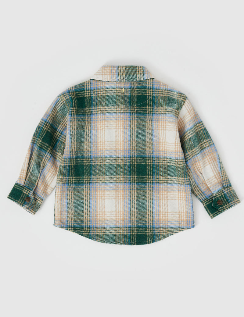 Goldie & Ace Rowan Check Shirt Alpine Oat in Multi