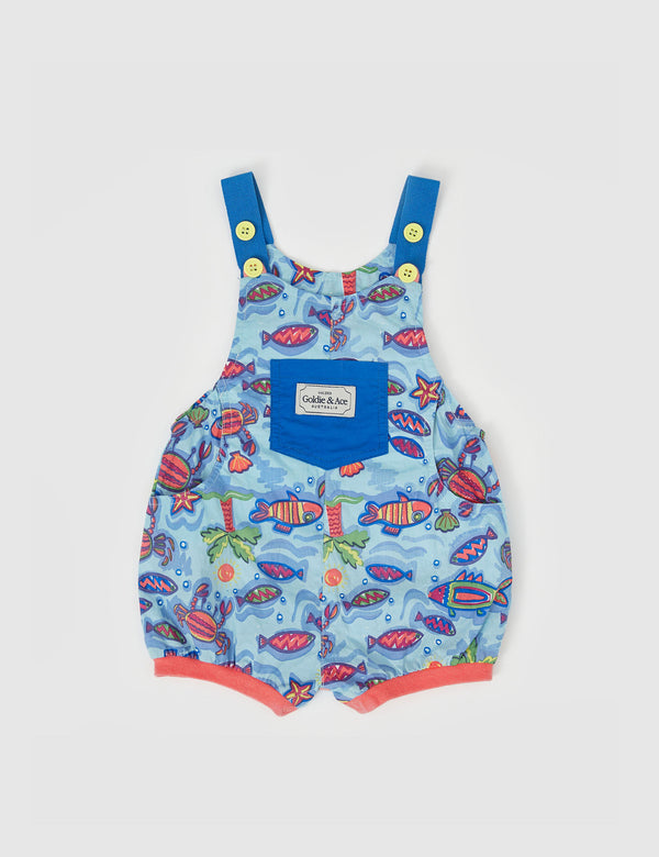 Goldie & Ace Remy Lightweight Baby Romper Daydream Island in Multicolour