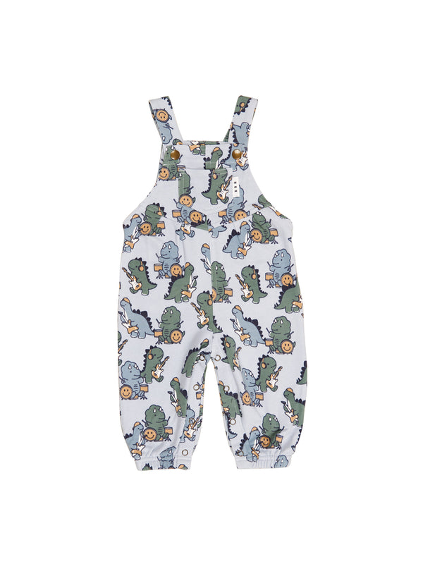 Huxbaby Dino Band Overall Slate in Blue