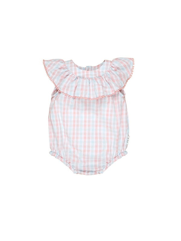 Huxbaby Jewel Check Playsuit in Multi