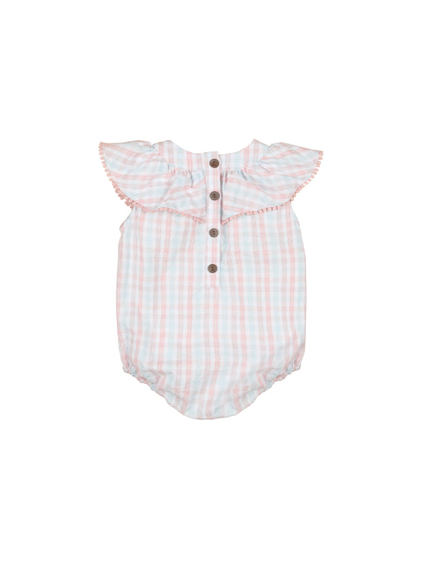 Huxbaby Jewel Check Playsuit in Multi