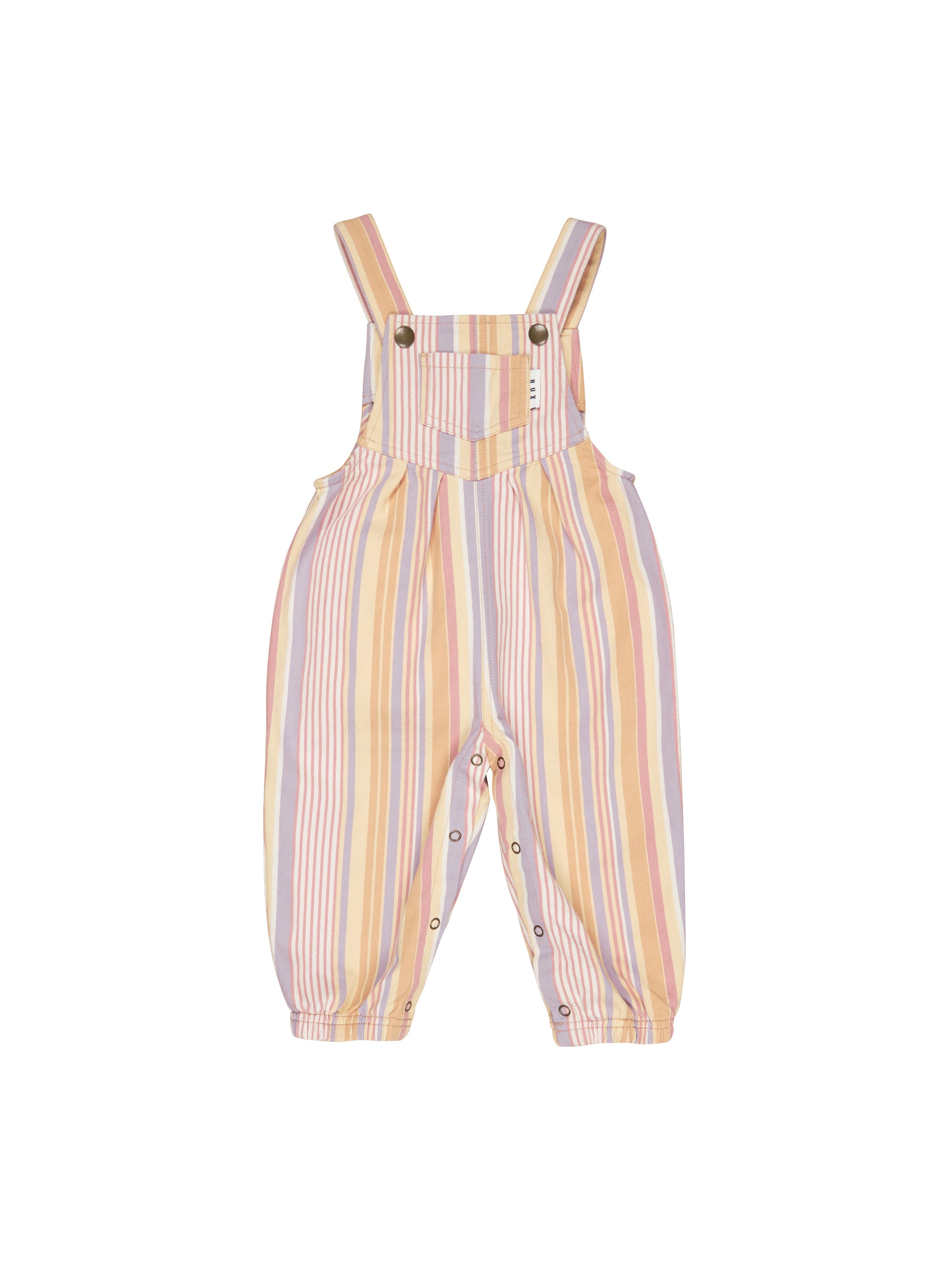 Huxbaby Vintage Stripe Overalls in Multi