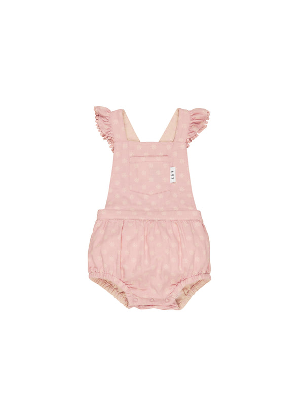 Huxbaby Reversible Playsuit Dusty Rose and Sunkiss in Multi