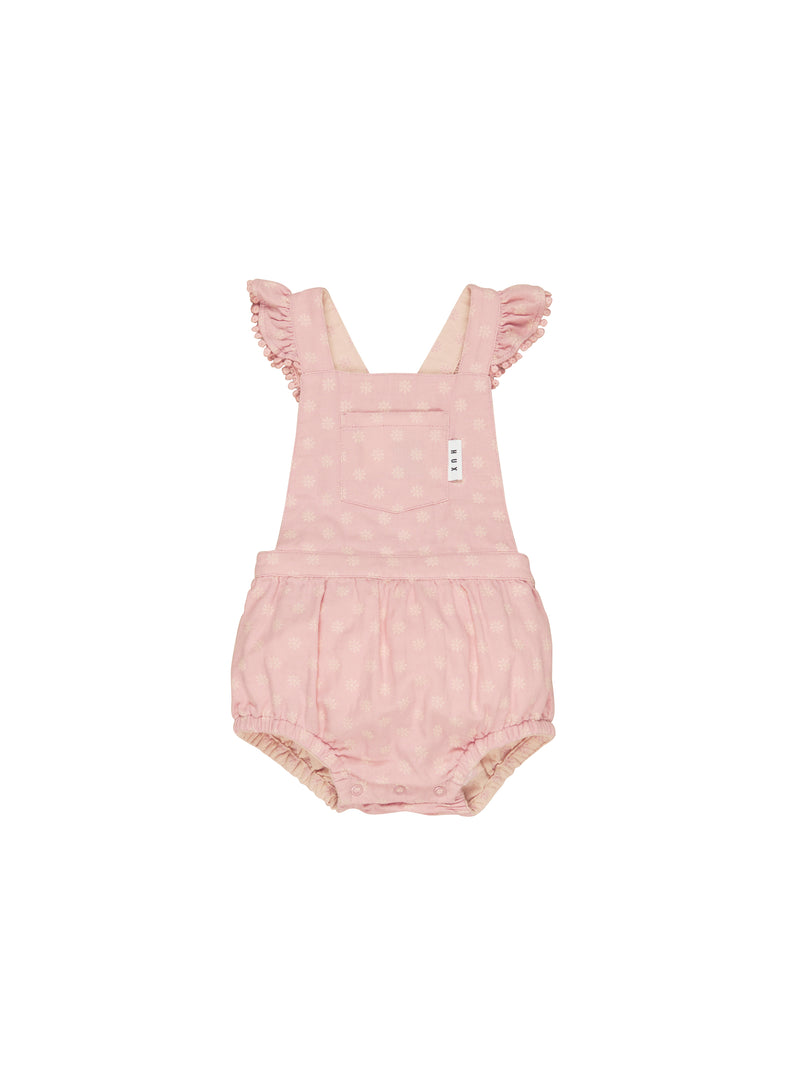 Huxbaby Reversible Playsuit Dusty Rose and Sunkiss in Multi