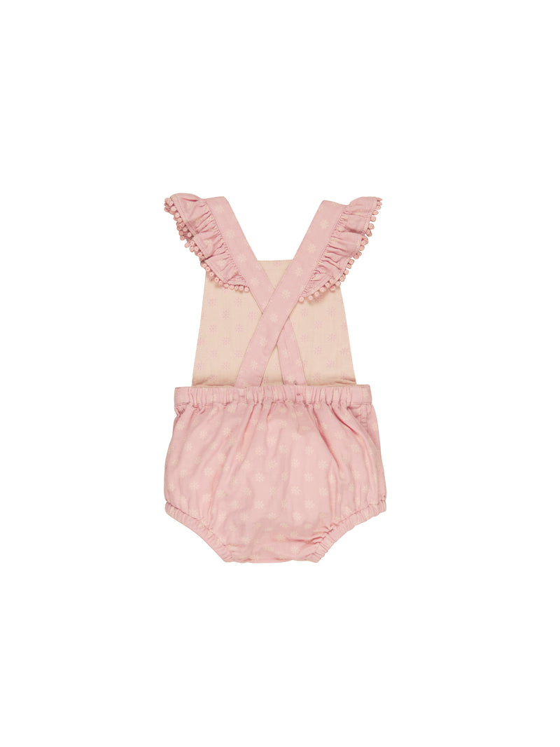 Huxbaby Reversible Playsuit Dusty Rose and Sunkiss in Multi