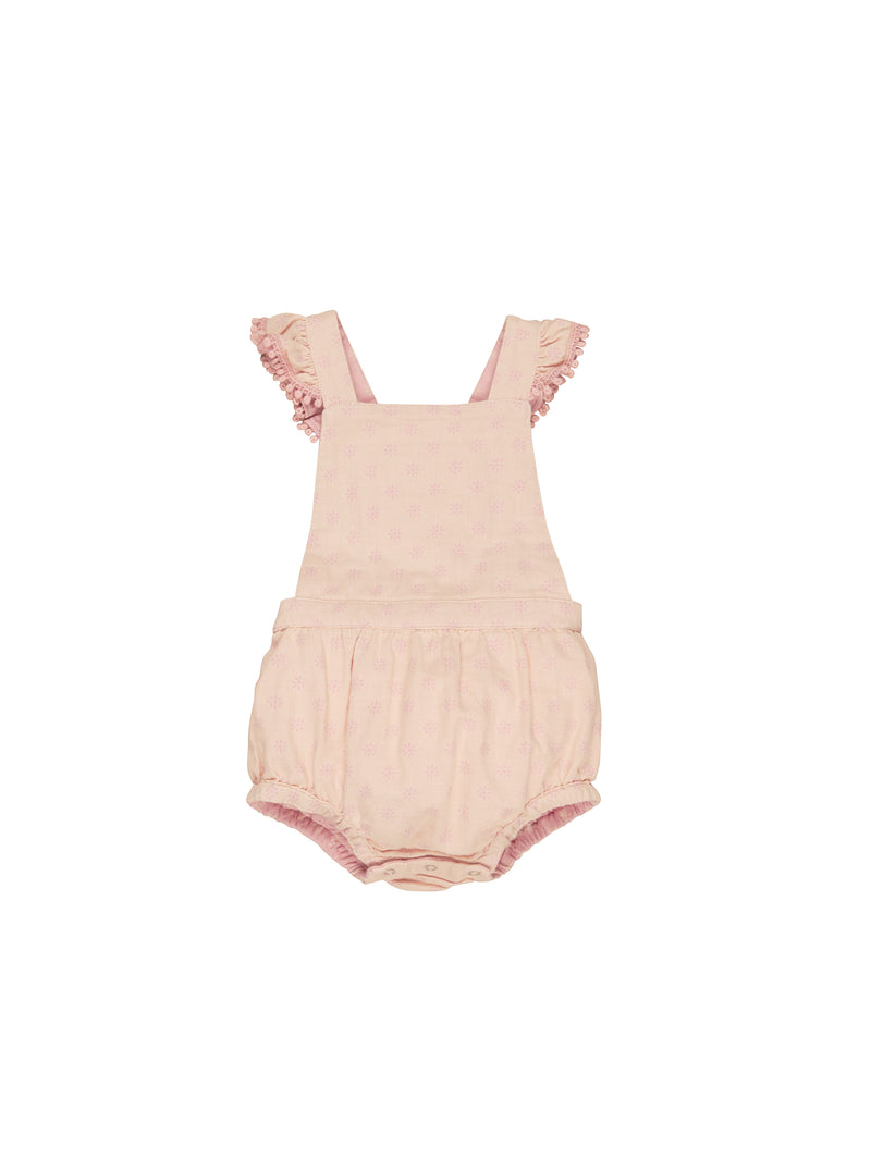 Huxbaby Reversible Playsuit Dusty Rose and Sunkiss in Multi