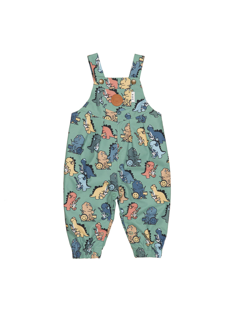 Huxbaby Dino Band puddle suit Overall Winter Green in Green