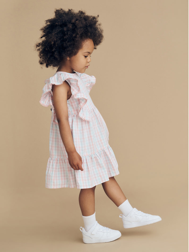 Huxbaby Jewel Check Dress in Multi