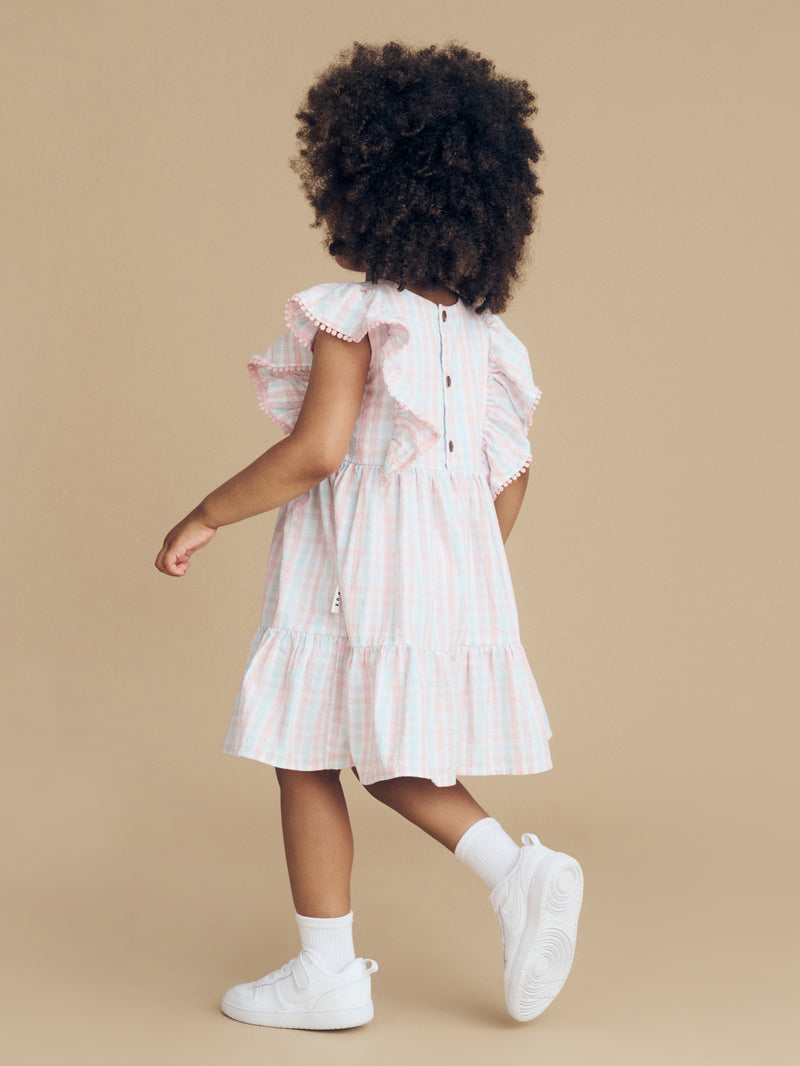 Huxbaby Jewel Check Dress in Multi