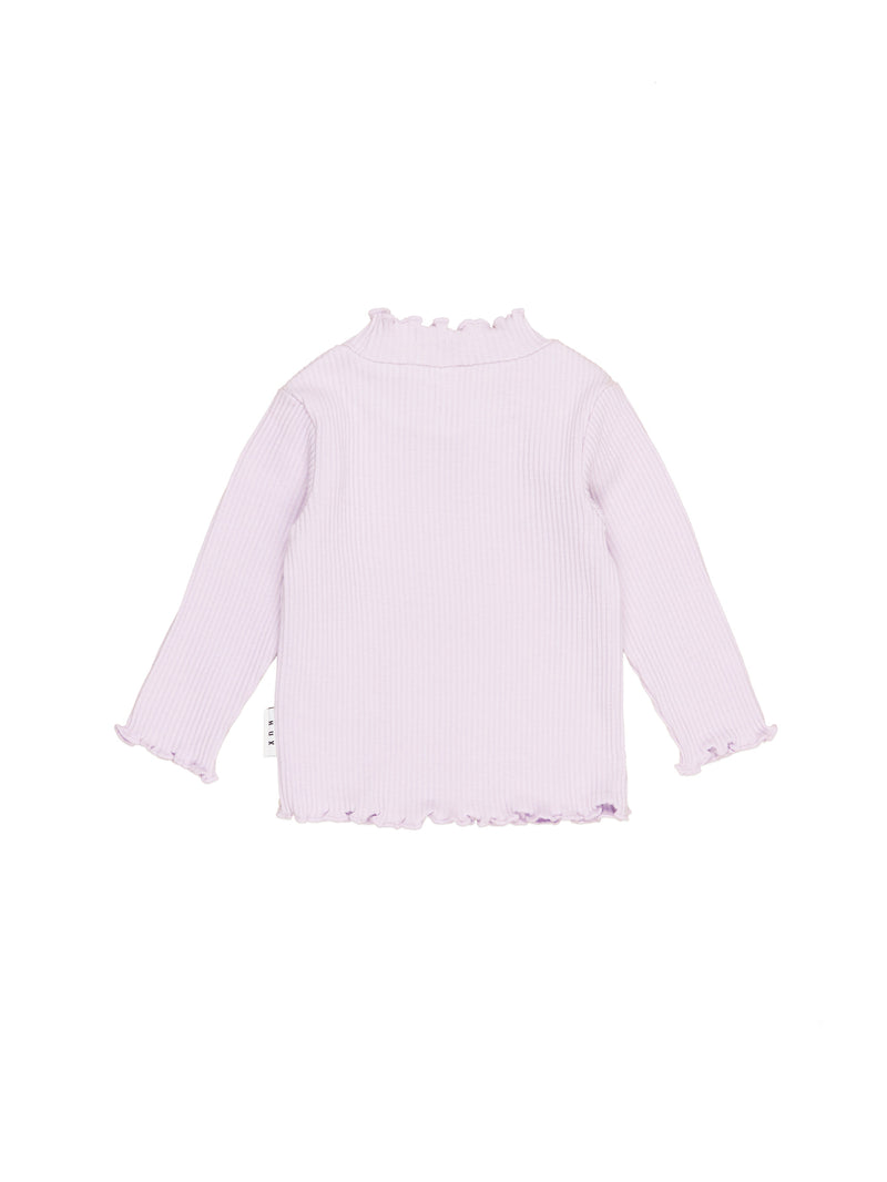 Huxbaby Bright Orchid Rib Skivvy in Purple
