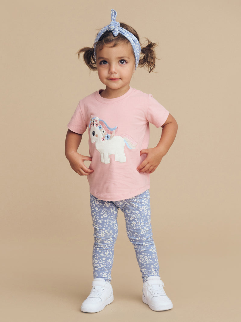 Huxbaby Unicorn Dusty Rose T-Shirts Dusty Rose in Pink