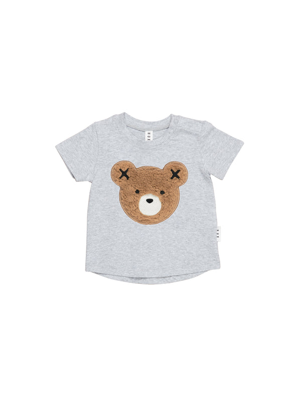 Huxbaby Fur Hux T-Shirt Light Grey Marle in Grey