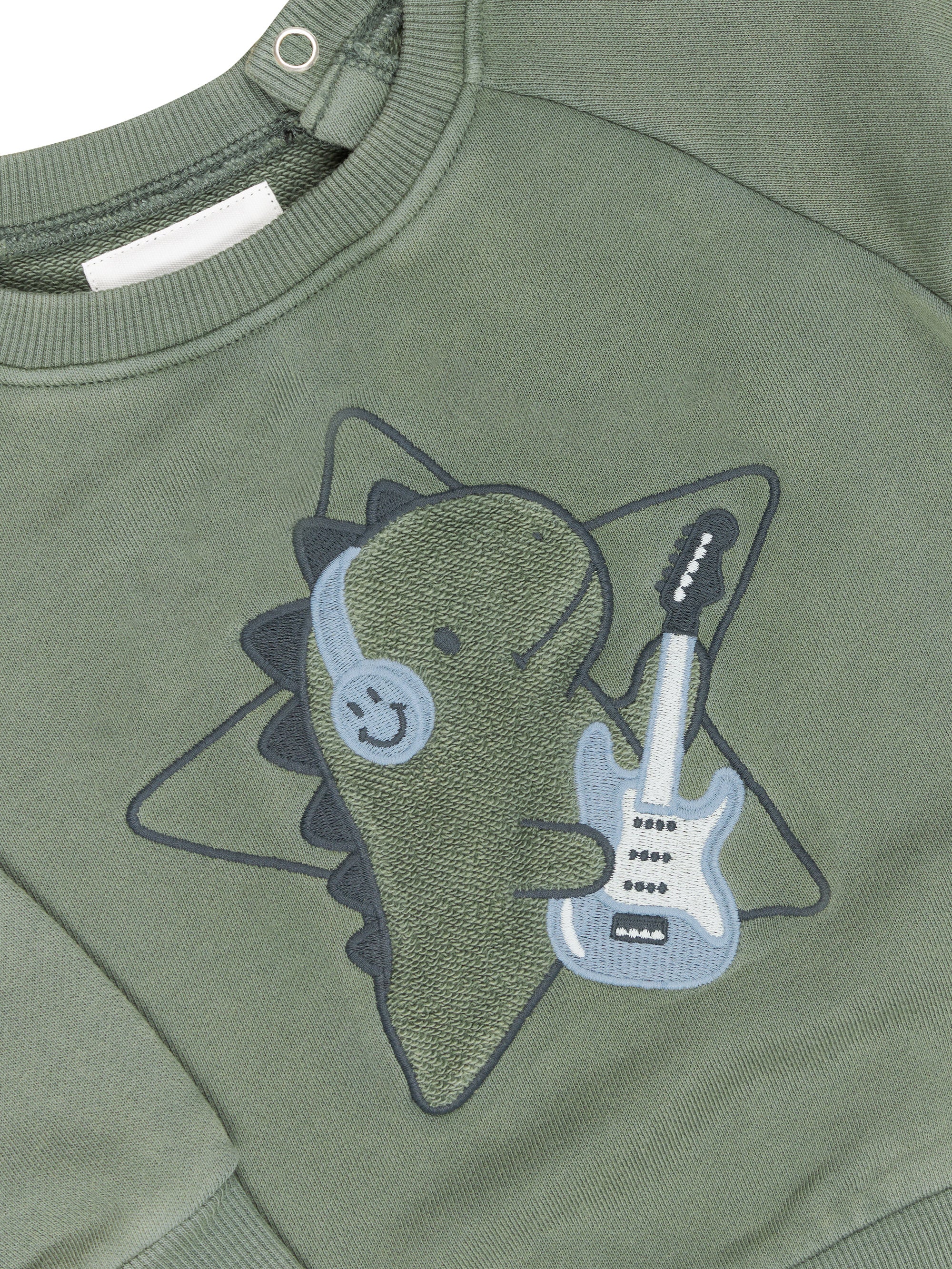 Huxbaby Dino Star Sweatshirt in Green