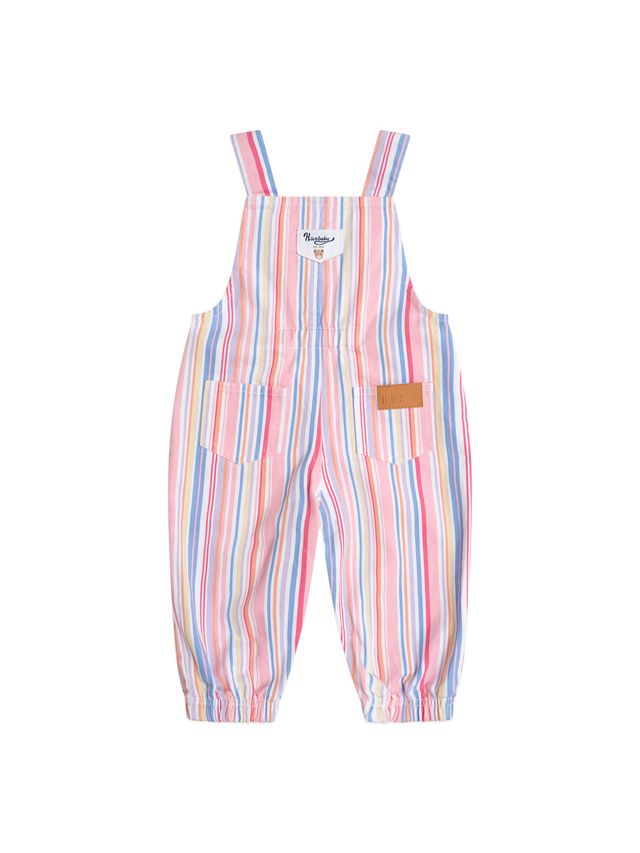 Huxbaby pastel stripe overalls