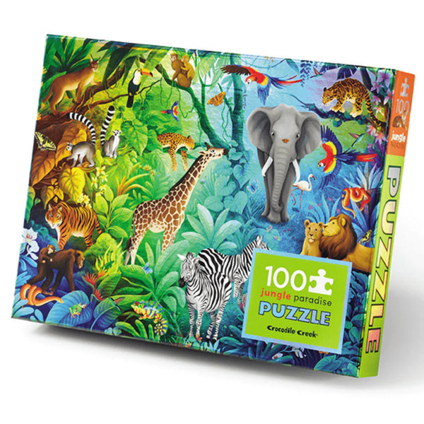 Crocodile Creek Holographic Puzzle 100pc - Jungle Paradise