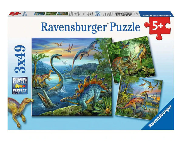Ravensburger 3x49pc puzzle - Dinosaur Fascination