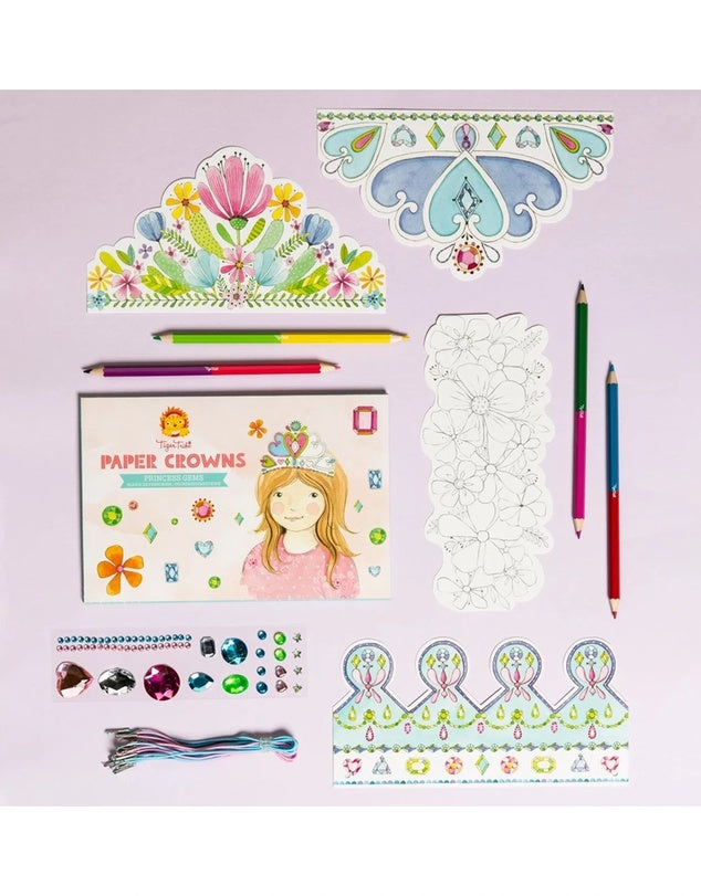 Tiger Tribe Paper Crowns - Princess Gems